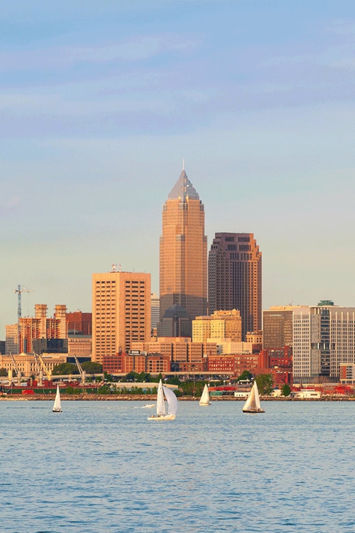 Lake Erie shoreline in Ohio
